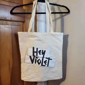 Westford Mill Hey Violet Canvas Tote Bag
